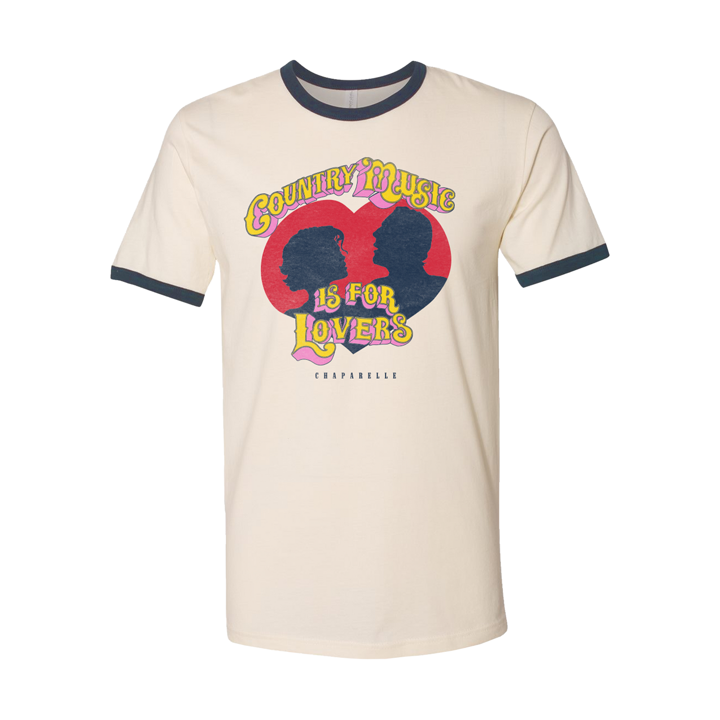 Country Music Is For Lovers Tee (Natural/Navy)